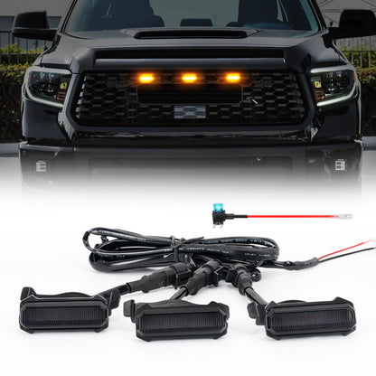 3PCS Grille Lights with Amber Color for 2018-2021 Tundra TRD Pro
