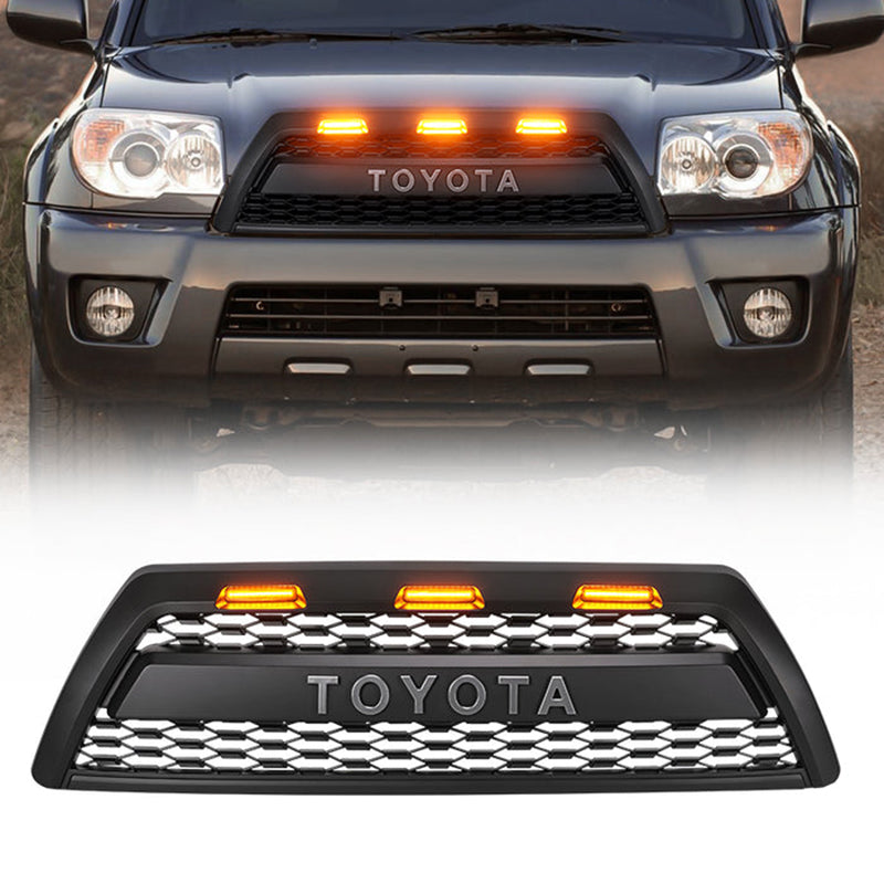 Toyota 4Runenr Front Grill With Grey Letter & Raptor Lights