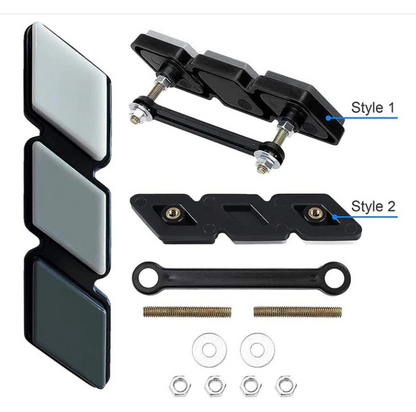 Roxmad Tri-color Front Grill Badge Emblem for Toyota Tacoma 4Runner Tundra