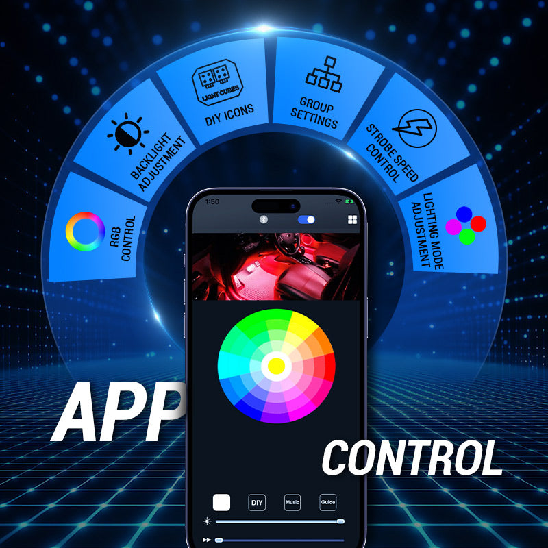 4 Control Modes Universal 8 Gang RGB Switch Panel for Off-Road & Truck