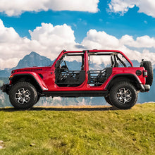 Jeep Half Tube Doors with Side View Mirror for 2018-2025 Wrangler JL Gladiator JT
