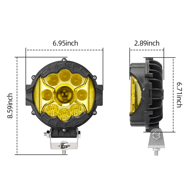 Jeep LED light pods size