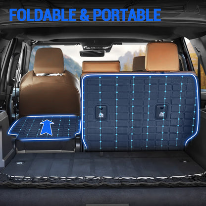 Professional design rear seat back protector for 2025 Toyota 4Runner, compatible with adjustable seats