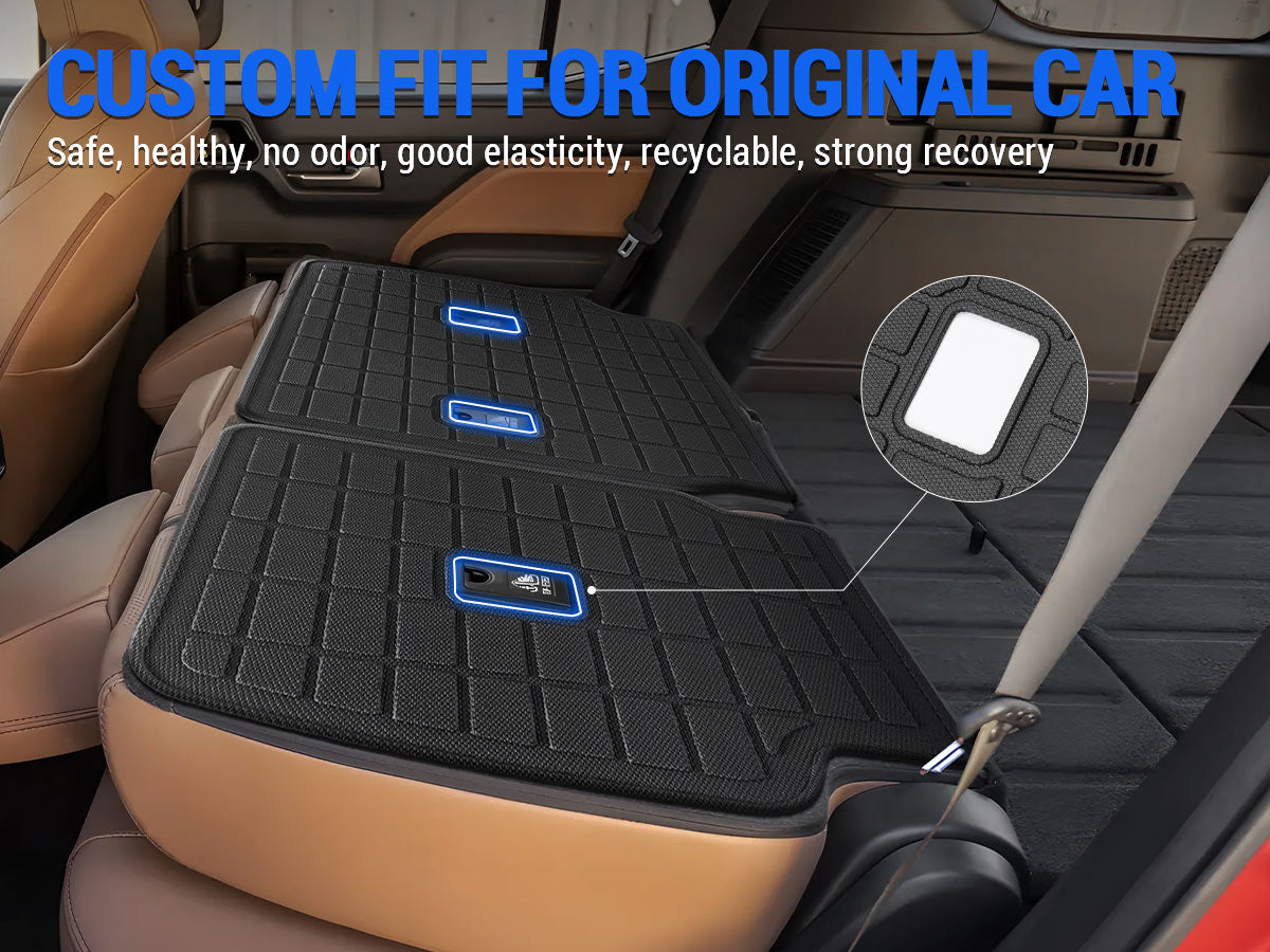 Durable waterproof scratch-resistant TPE rear seat back protector for 2025 Toyota 4Runner