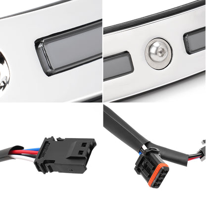 Durable aluminum alloy housing Harley LED Windshield Trim Lights with PC lens