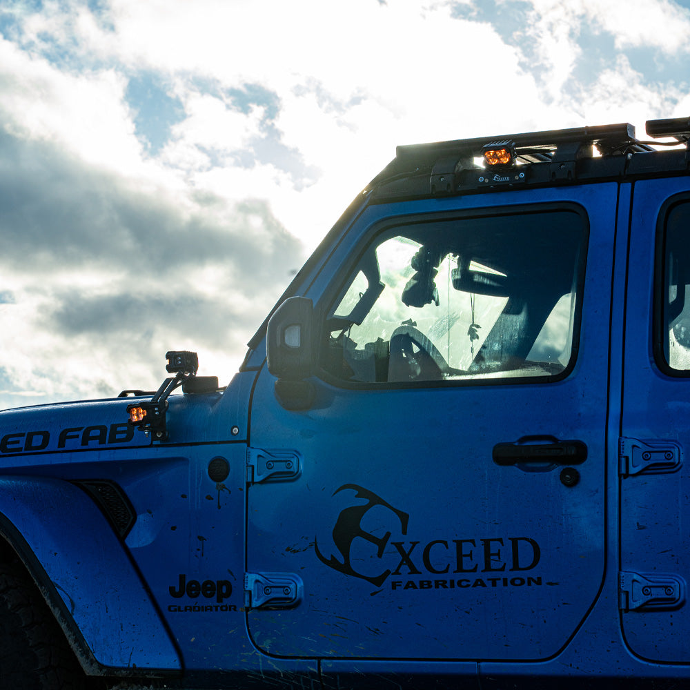 Suparee Recon 2 3" LED Pods with Amber DRL Spot and Wide Beam