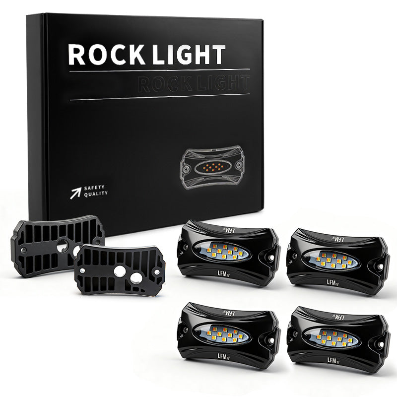 Best rock lights with premium LED chips 6W output 110° wide beam bright and uniform illumination for off-road vehicles
