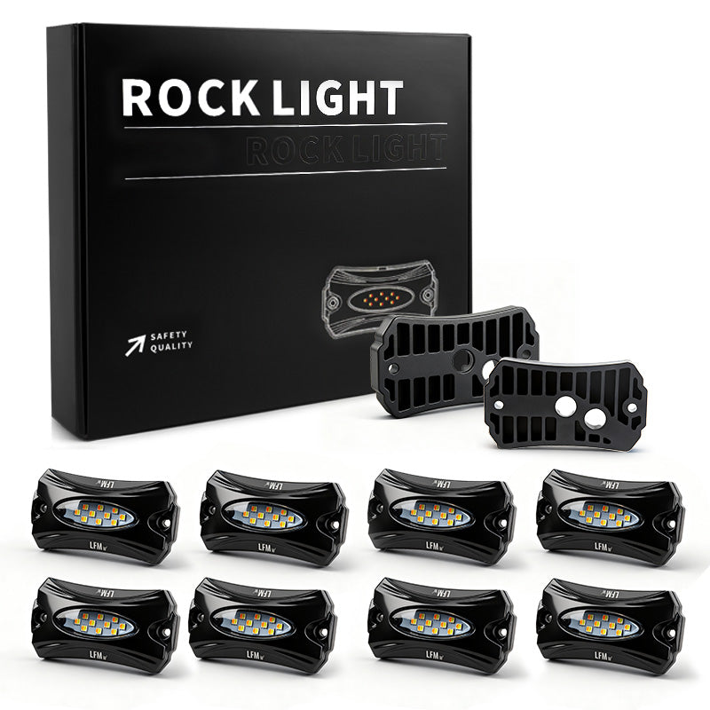 Best rock lights with premium LED chips 6W output 110° wide beam bright and uniform illumination for off-road vehicles