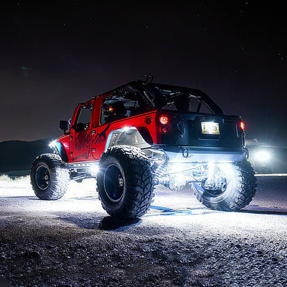 Best rock lights with premium LED chips 6W output 110° wide beam bright and uniform illumination for off-road vehicles
