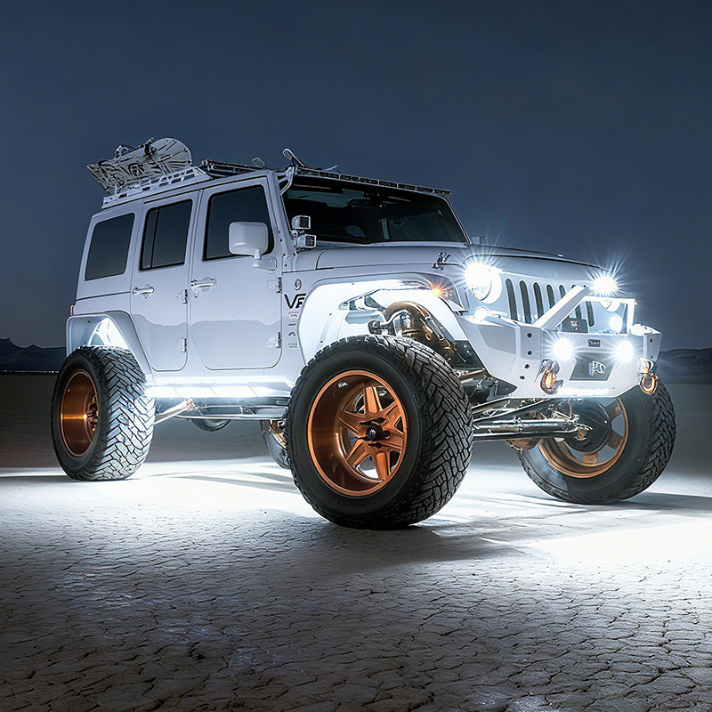 Best rock lights with premium LED chips 6W output 110° wide beam bright and uniform illumination for off-road vehicles