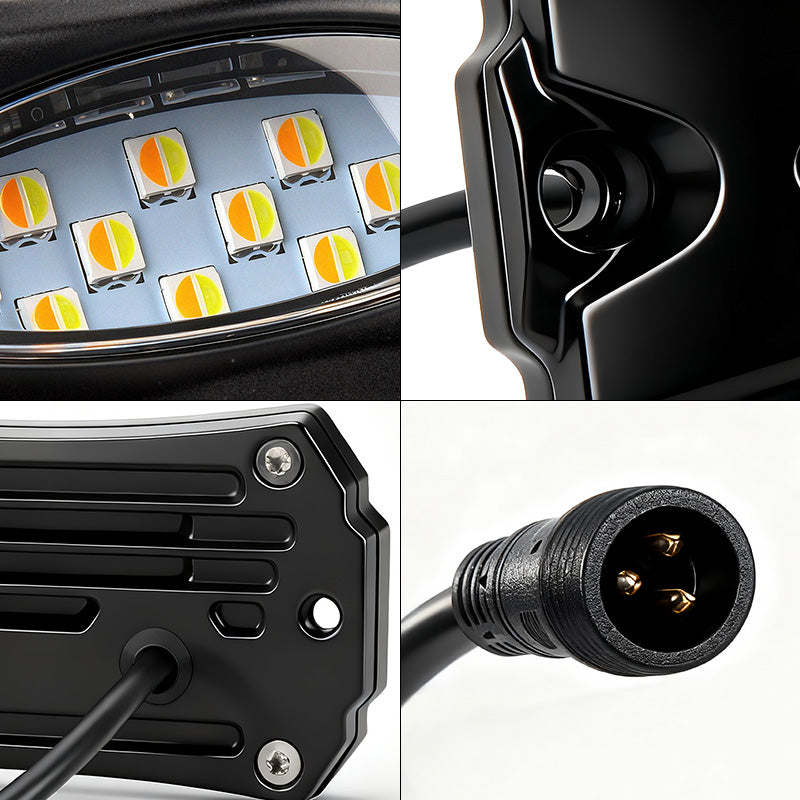 Best rock lights with premium LED chips 6W output 110° wide beam bright and uniform illumination for off-road vehicles