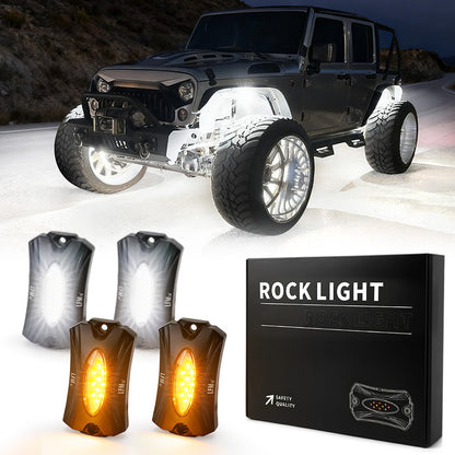 Best rock lights with premium LED chips 6W output 110° wide beam bright and uniform illumination for off-road vehicles