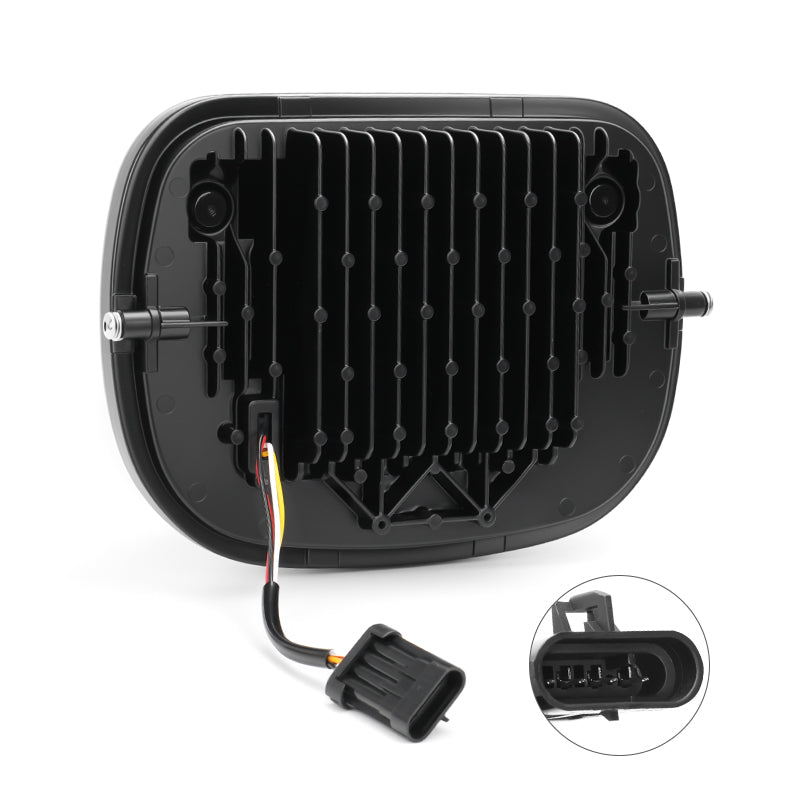 2023+ Harley Street Glide with a 7″ LED headlight featuring blue breathing light and matching visor