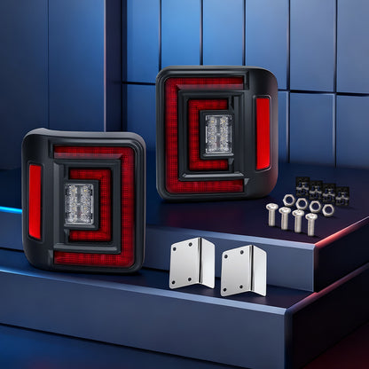 Flush Mount Jeep JL Tail Lights for 2018–2025 Wrangler