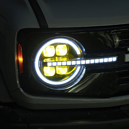 ford bronco led headlights