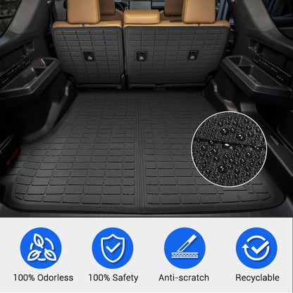 Protect rear seat backs from cargo damage with TPE protector for 2025 Toyota 4Runner