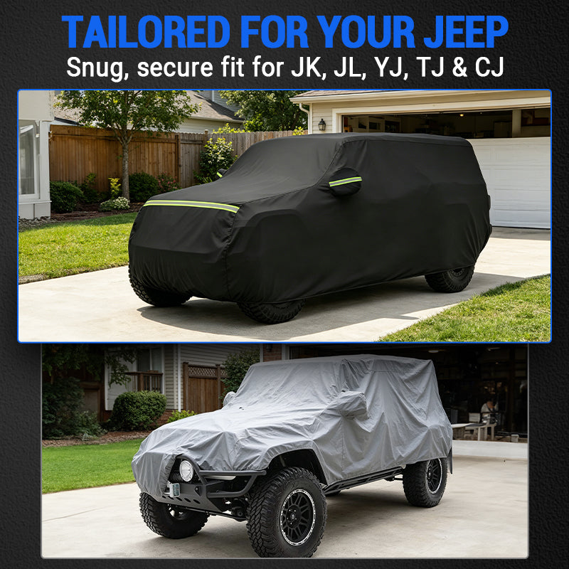 Jeep Cover For Jeep Wrangler JK JL YJ TJ CJ 2 Door & 4 Door