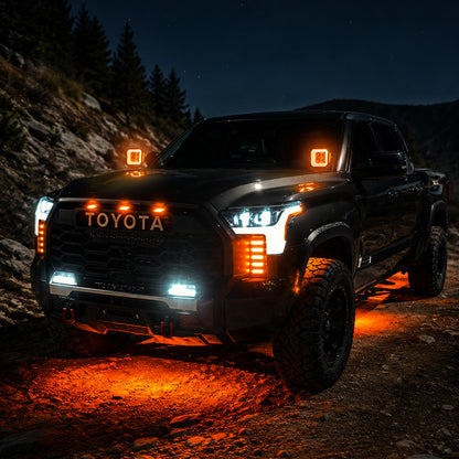 2022-2026 Toyota Tundra 5 Inch A Pillar LED Ditch Lights with Brackets