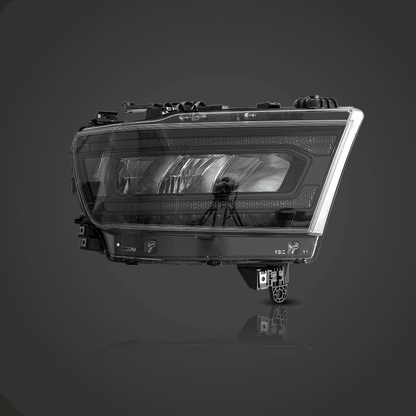 Dodge Ram 1500 DT LED Reflector Headlights with Sequential Turn Signals