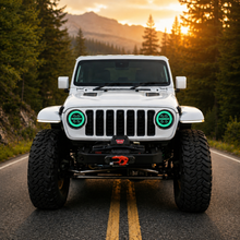 Onyx Series RGB LED Headlights for Jeep Wrangler JL & Gladiator JT – 8-Core Projector with App Control (Pre-Sale)