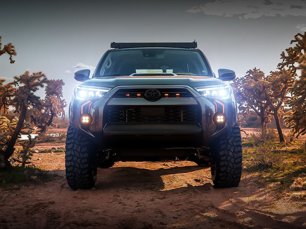 DOT and SAE approved LED headlights for Toyota 4Runner, street-legal and reliable upgrade.