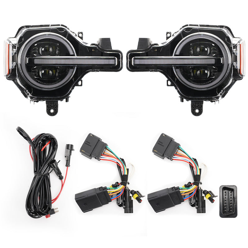Adaptive LED Projector Headlights for Ford Bronco 2021-2025