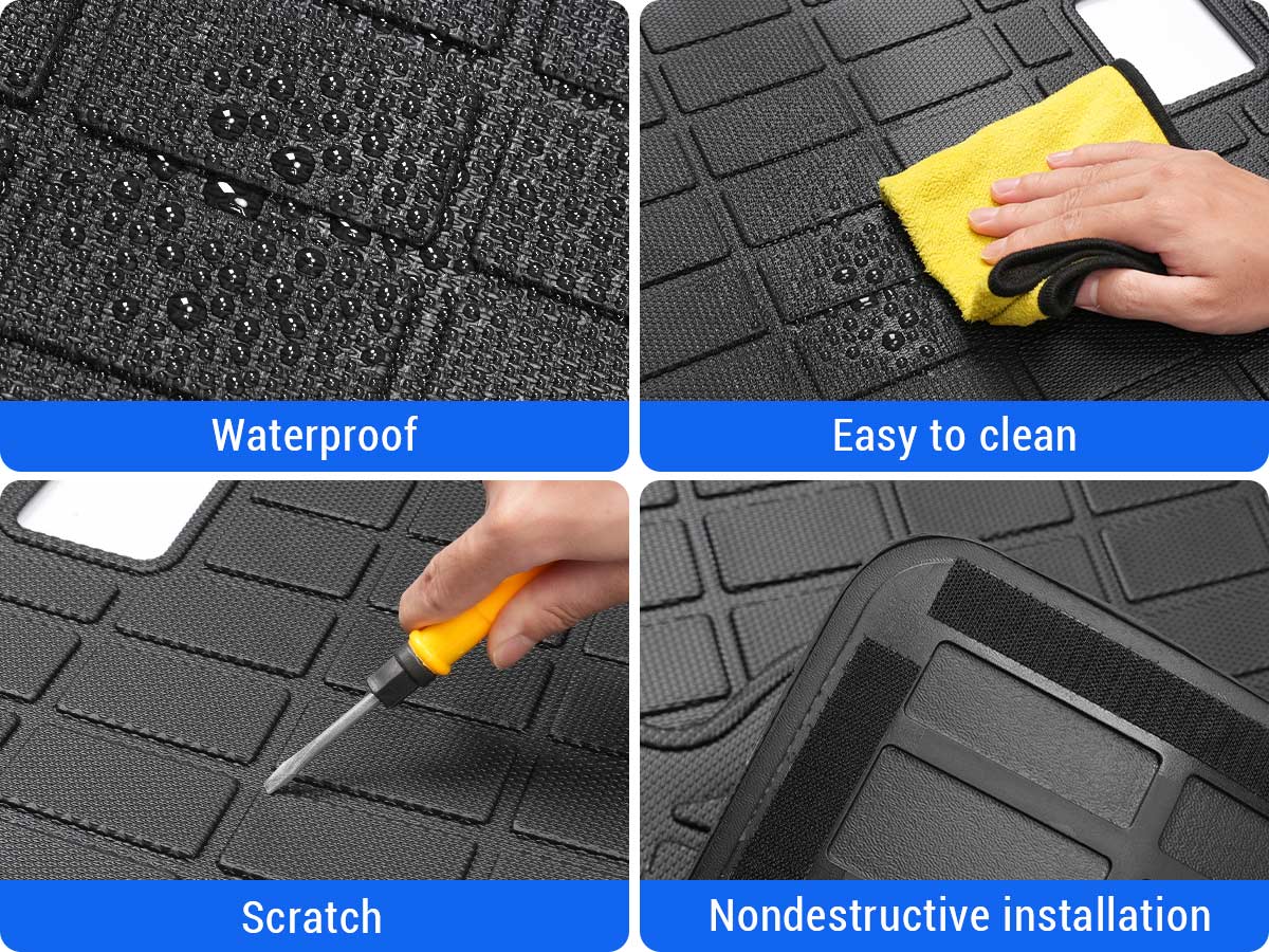 Easy to clean rear seat back protector for 2025 Toyota 4Runner, washable TPE material for all-weather protection