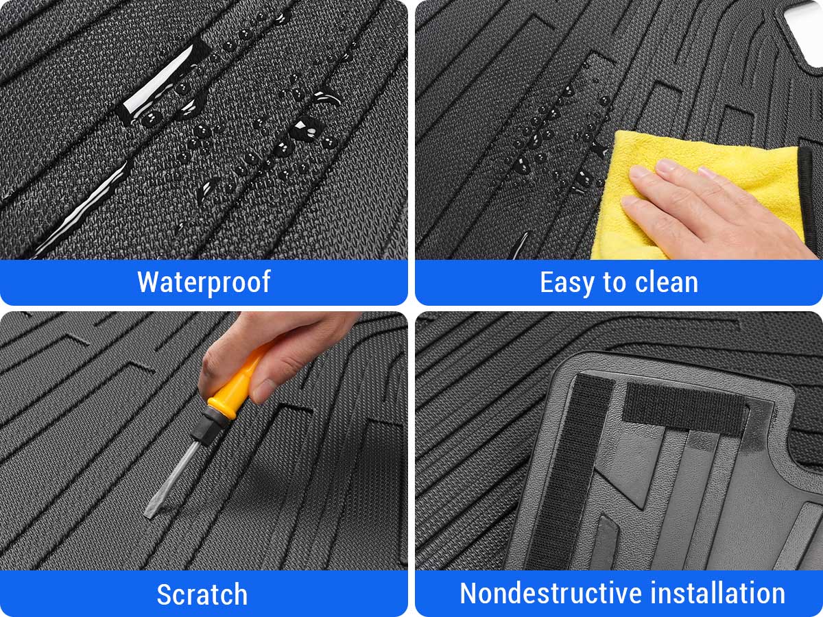 Easy to clean TPE seat back protectors for Toyota 4Runner, wipe or hose down for a fresh interior look.