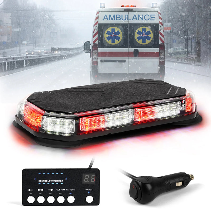 LED Emergency Strobe Light with Magnetic Mount