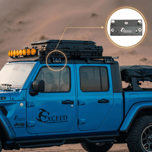 Black-CNC-machined-no-drill-rain-gutter-pod-light-bracket-for-Jeep-Wrangler-JL-and-Gladiator-JT-hardtop