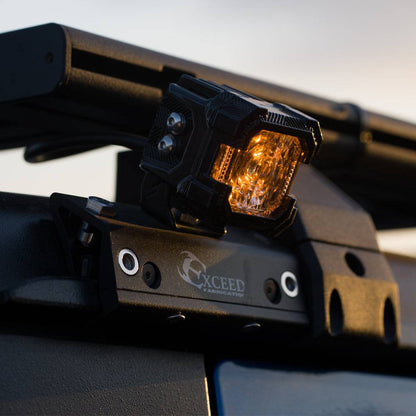 Black-CNC-machined-no-drill-rain-gutter-pod-light-bracket-for-Jeep-Wrangler-JL-and-Gladiator-JT-hardtop