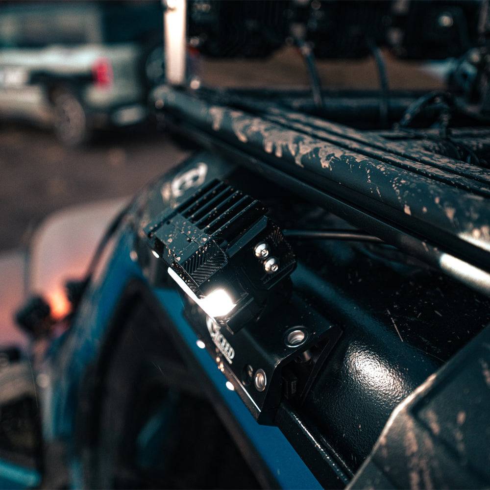 Black-CNC-machined-no-drill-rain-gutter-pod-light-bracket-for-Jeep-Wrangler-JL-and-Gladiator-JT-hardtop