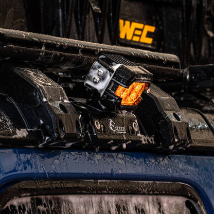 Black-CNC-machined-no-drill-rain-gutter-pod-light-bracket-for-Jeep-Wrangler-JL-and-Gladiator-JT-hardtop