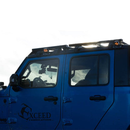 Black-CNC-machined-no-drill-rain-gutter-pod-light-bracket-for-Jeep-Wrangler-JL-and-Gladiator-JT-hardtop
