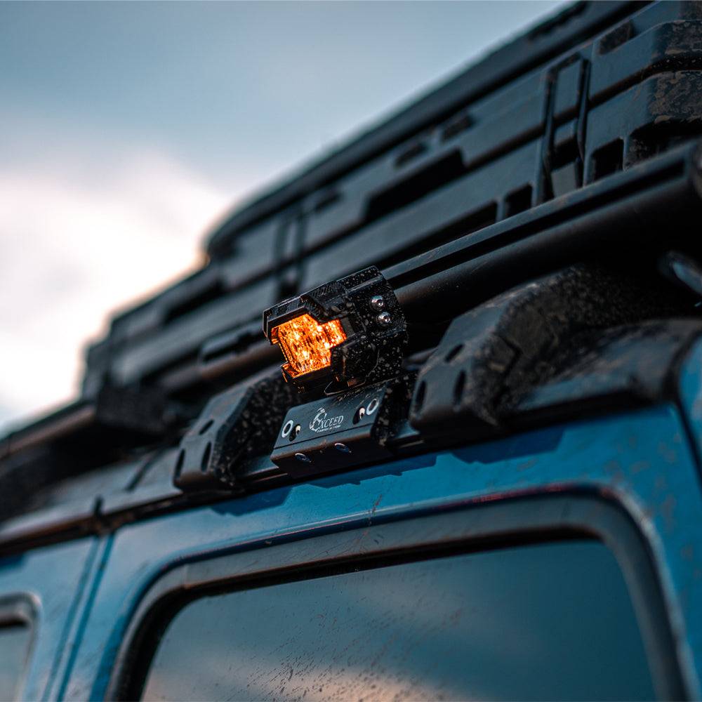 Black-CNC-machined-no-drill-rain-gutter-pod-light-bracket-for-Jeep-Wrangler-JL-and-Gladiator-JT-hardtop