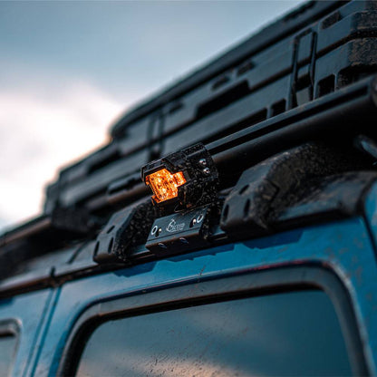 Black-CNC-machined-no-drill-rain-gutter-pod-light-bracket-for-Jeep-Wrangler-JL-and-Gladiator-JT-hardtop