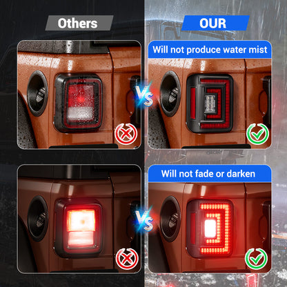 Flush Mount Jeep Tail Lights for Jeep Wrangler JL 2018–2026