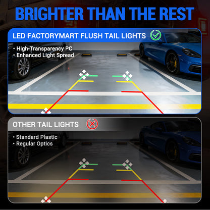 Flush Mount Jeep Tail Lights for Jeep Wrangler JL 2018–2026