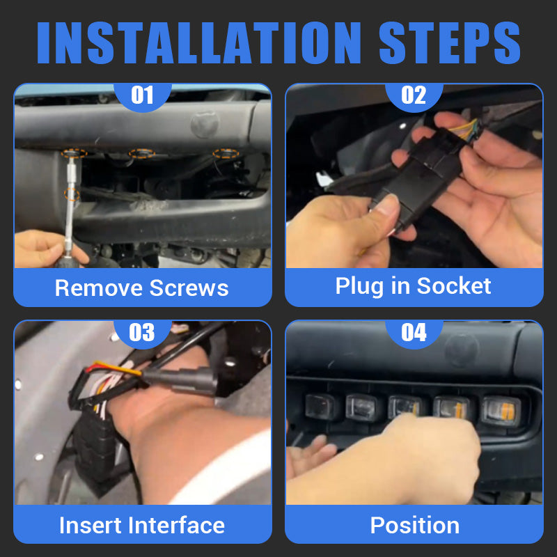 Bronco fog lights install