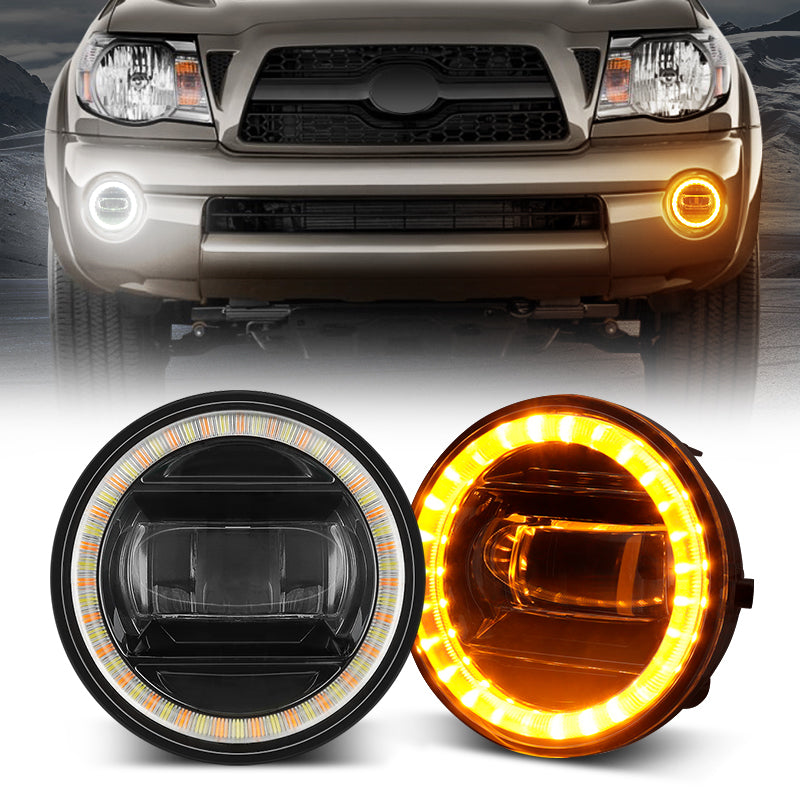 2005-2011 fog lights for toyota tacoma with white and amber color