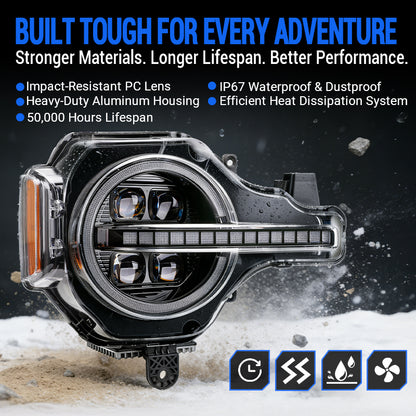 ford bronco raptor headlights​