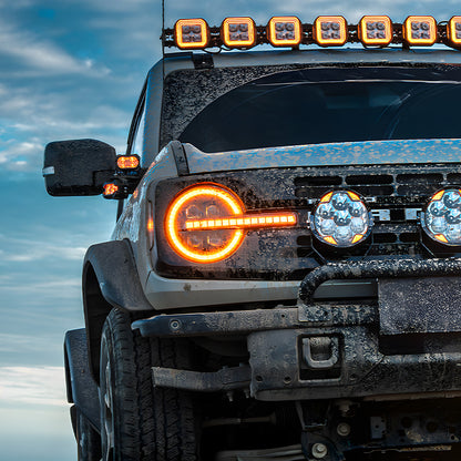 bronco quad-lens headlights