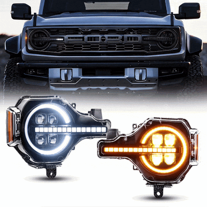 headlights ford bronco