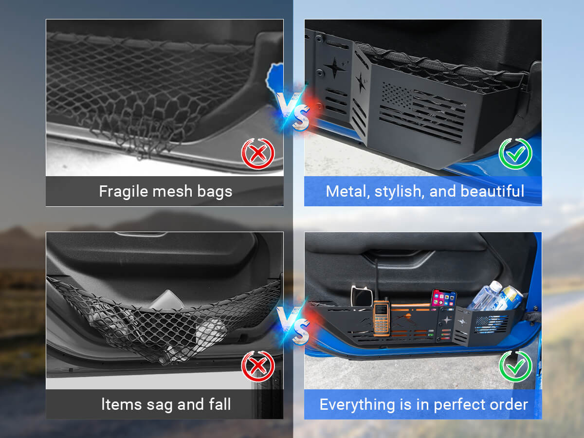 2018+ Jeep Wrangler JL Front Door Storage Box Organizer