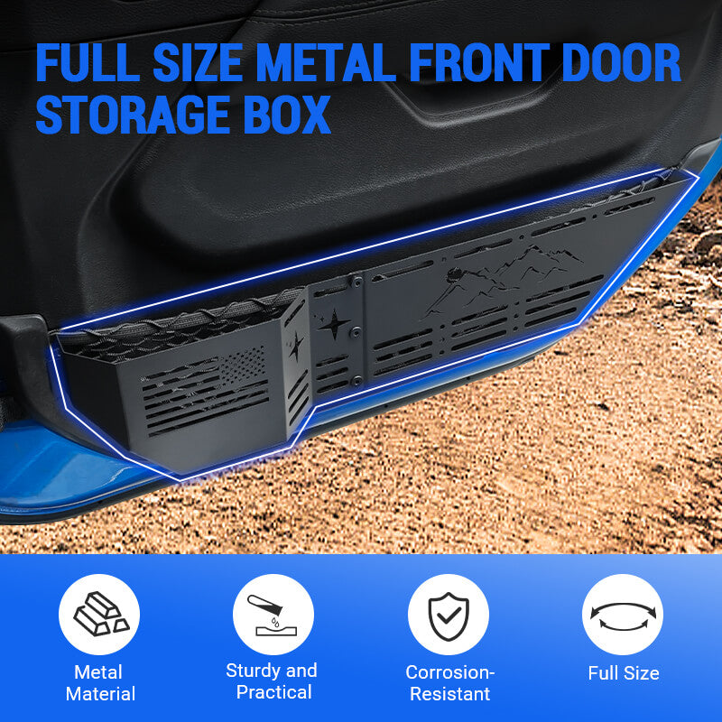 Front Door Jeep Wrangler Trunk Storage Box for 2018+ JL