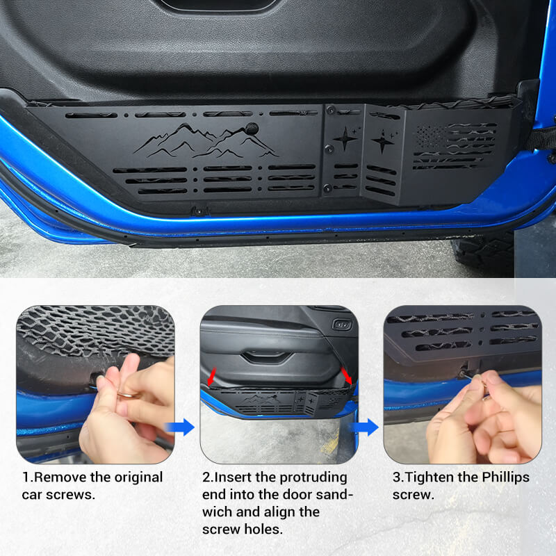 2018+ Jeep Wrangler JL Front Door Storage Box Organizer