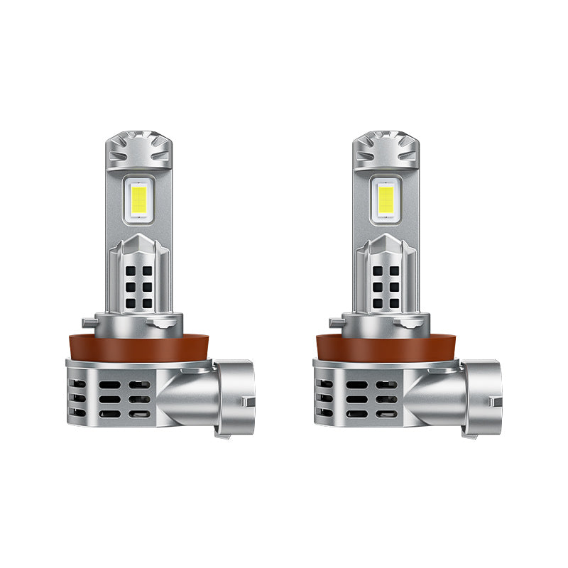 Front view of Suparee H11 LED headlight bulbs, shown as a pair