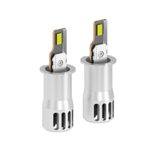 SP Air Series 60W H3 7000LM 6000K LED Headlight Bulbs in silver housing with dual LED chips, ideal for high-performance automotive lighting upgrades.