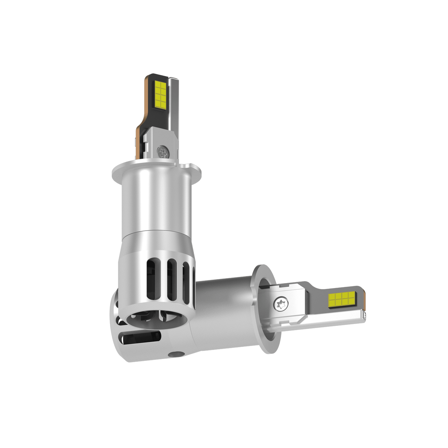 SP Air Series 60W H3 7000LM 6000K LED Headlight Bulbs with dual-sided chip design for enhanced automotive lighting performance and visibility.