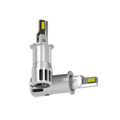 SP Air Series 60W H3 7000LM 6000K LED Headlight Bulbs with dual-sided chip design for enhanced automotive lighting performance and visibility.